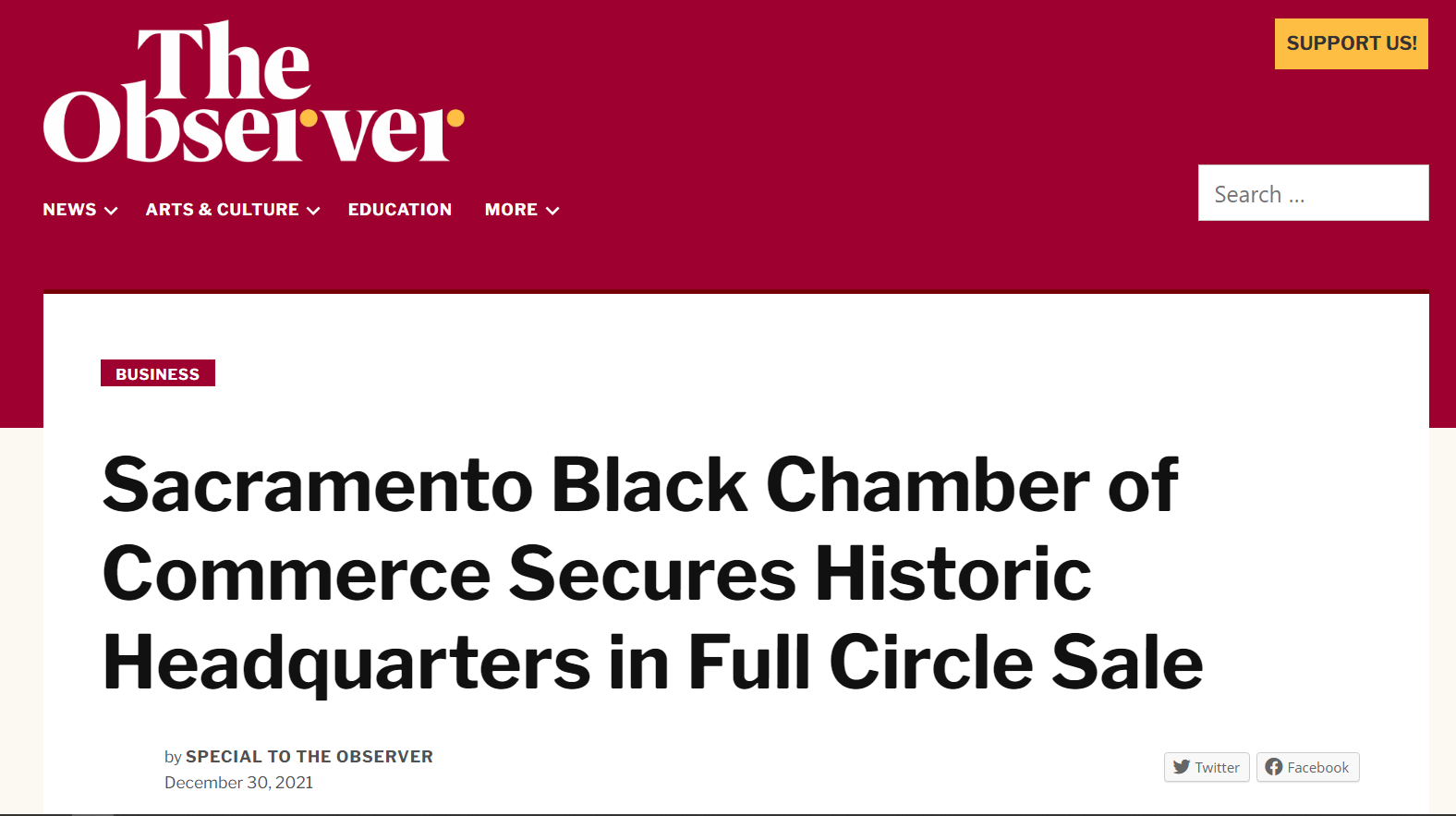 Sacramento Black Chamber of Commerce Secures Historic Headquarters in Full Circle Sale